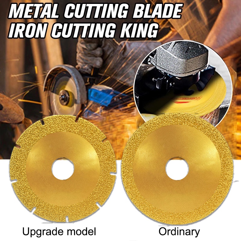 Diamond Saw Blade 100mm Metal Cut Off Wheel Brazing Iron Cutting Disc
