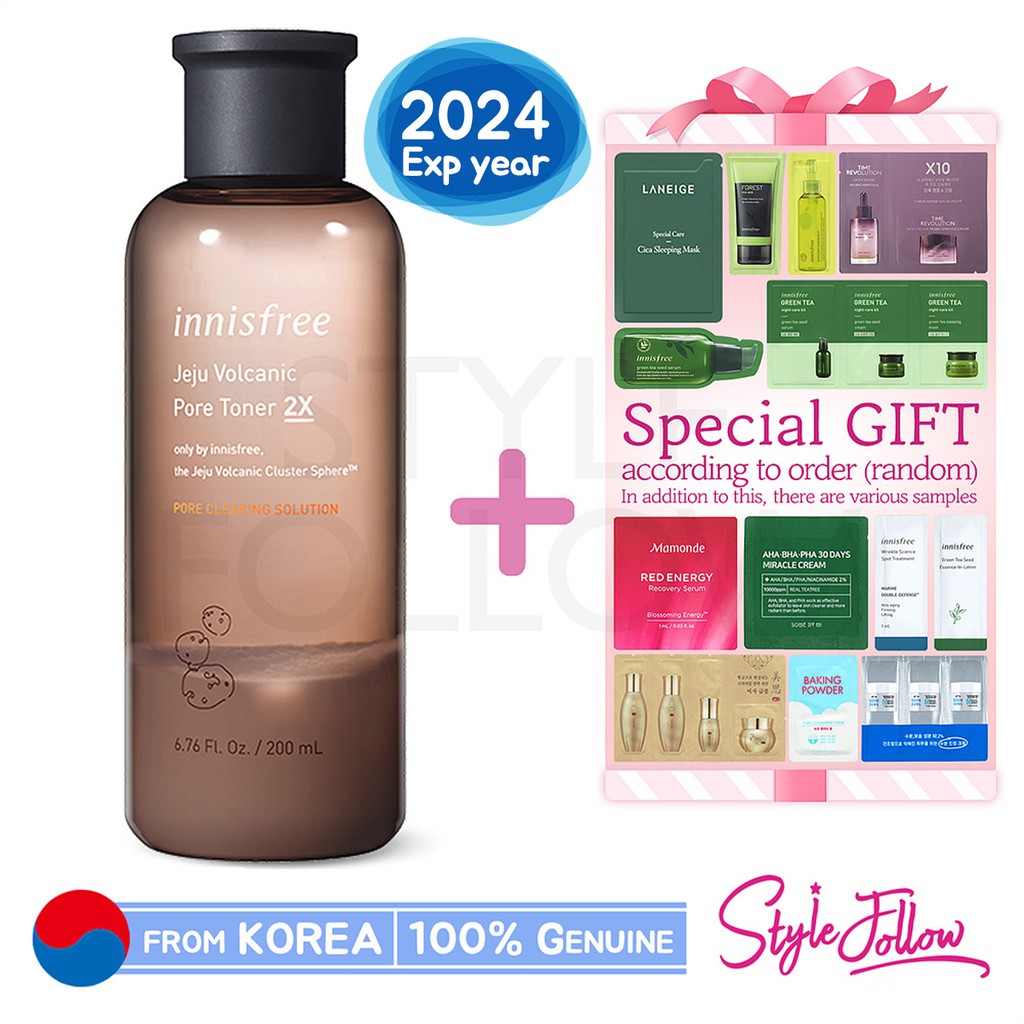 [INNISFREE] Jeju Volcanic Pore Toner 2X 200ml Shopee Malaysia