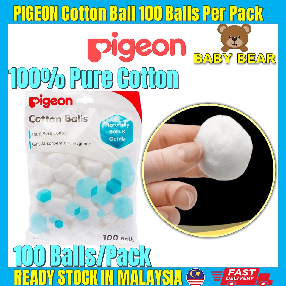 Pigeon Cotton Balls Baby Cotton Ball (100 Balls) Shopee Malaysia