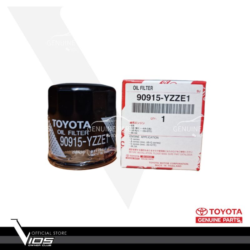 (100 ORIGINAL) Toyota Vios Oil Filter GENUINE 90915YZZE1 E1 NCP42
