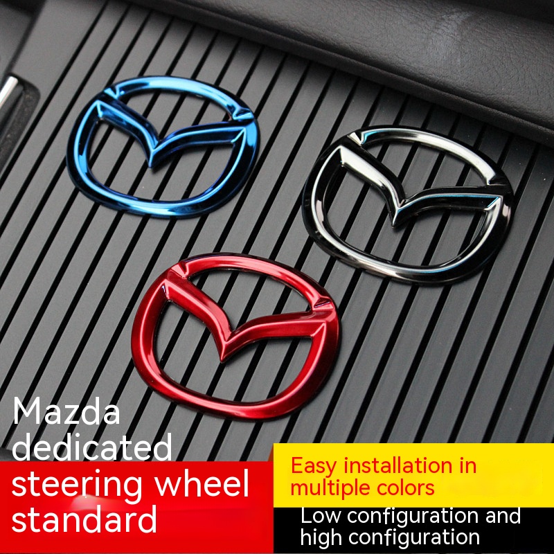 Mazda Steering Wheel Logo Modified Car Logo Steering Wheel Decorative