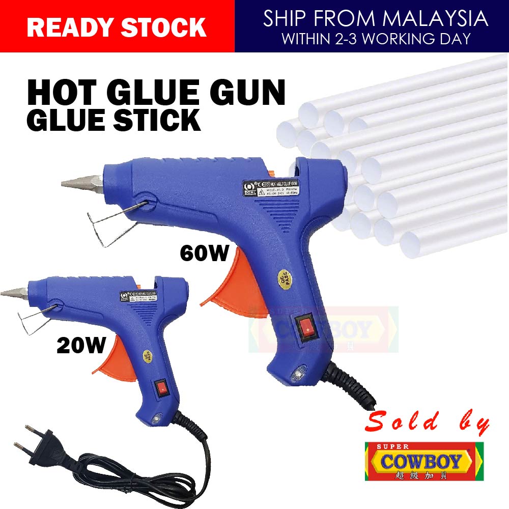 Hot Glue Gun / Hot Glue Stick / Gum Stick / 7mm and 11mm 20w 60w / Gam