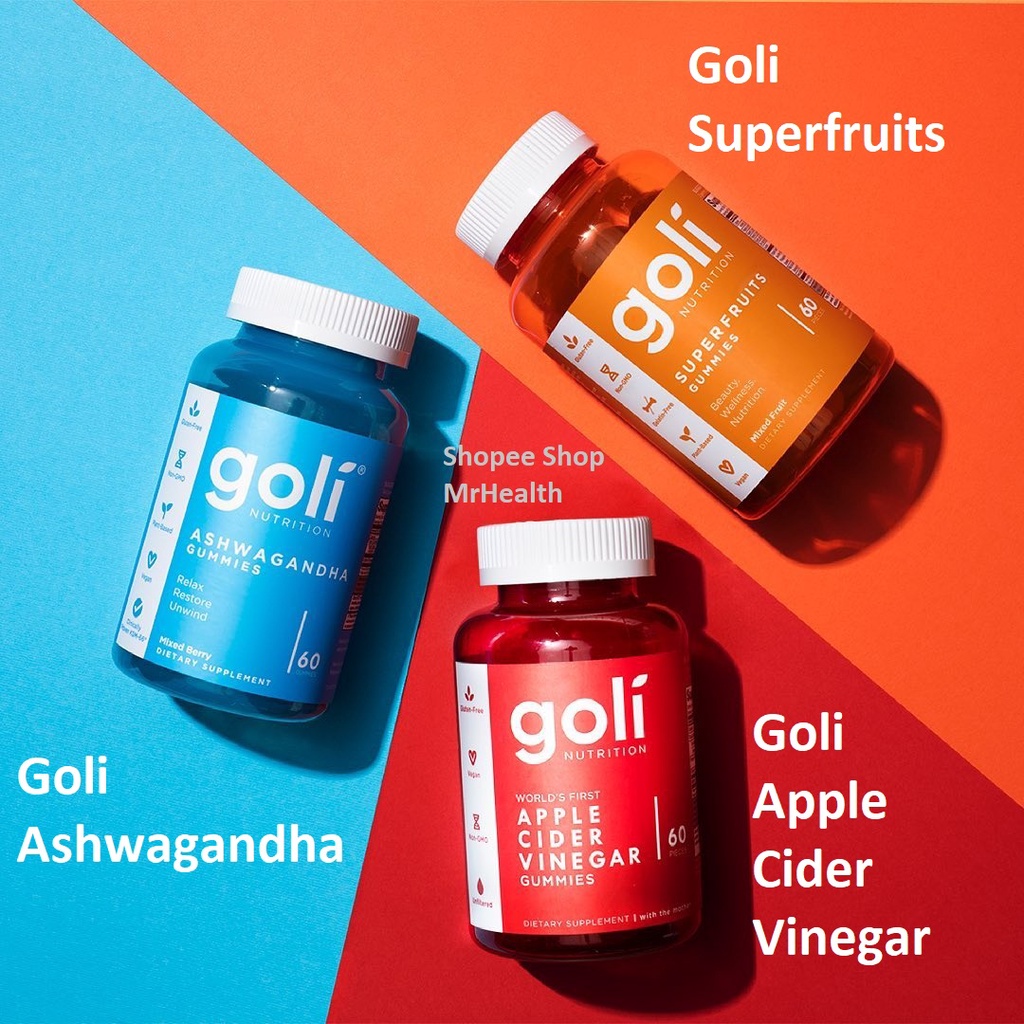 [4 choices] Goli Superfruit Gummies. Goli Apple Cider Vinegar ACV. Goli