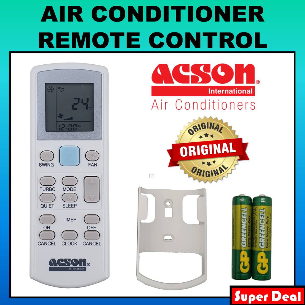 [100 ORIGINAL] ACSON Air Cond Aircon Aircond Remote Control (GS02I