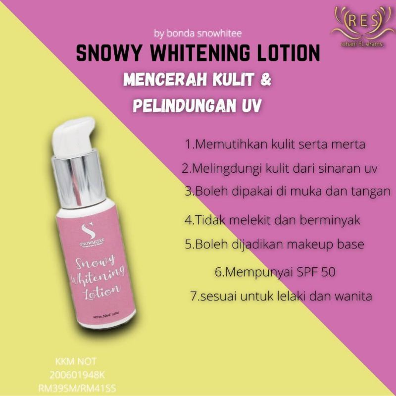 SNOWY WHITENING LOTION (SPRAY) Shopee Malaysia