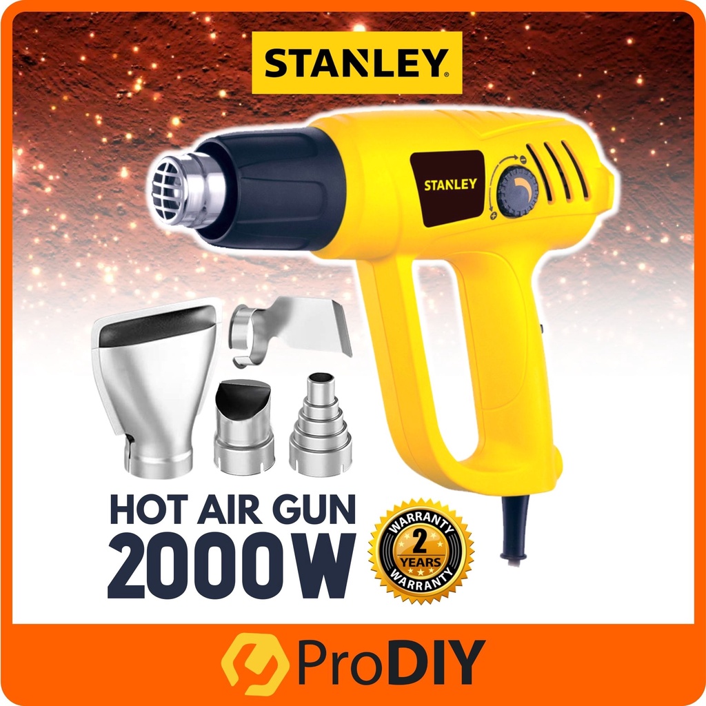 STANLEY STXH2000 2000W Variable Speed Heat Gun (Yellow And Black