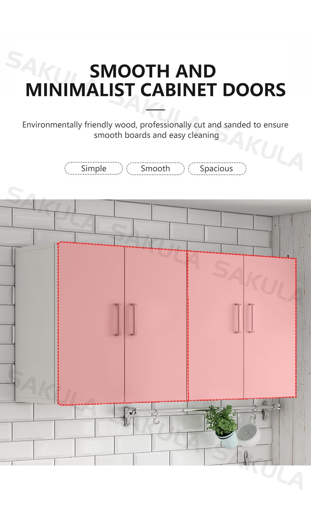 Sakula kitchen wall Bathroom Hanging Locker Top For