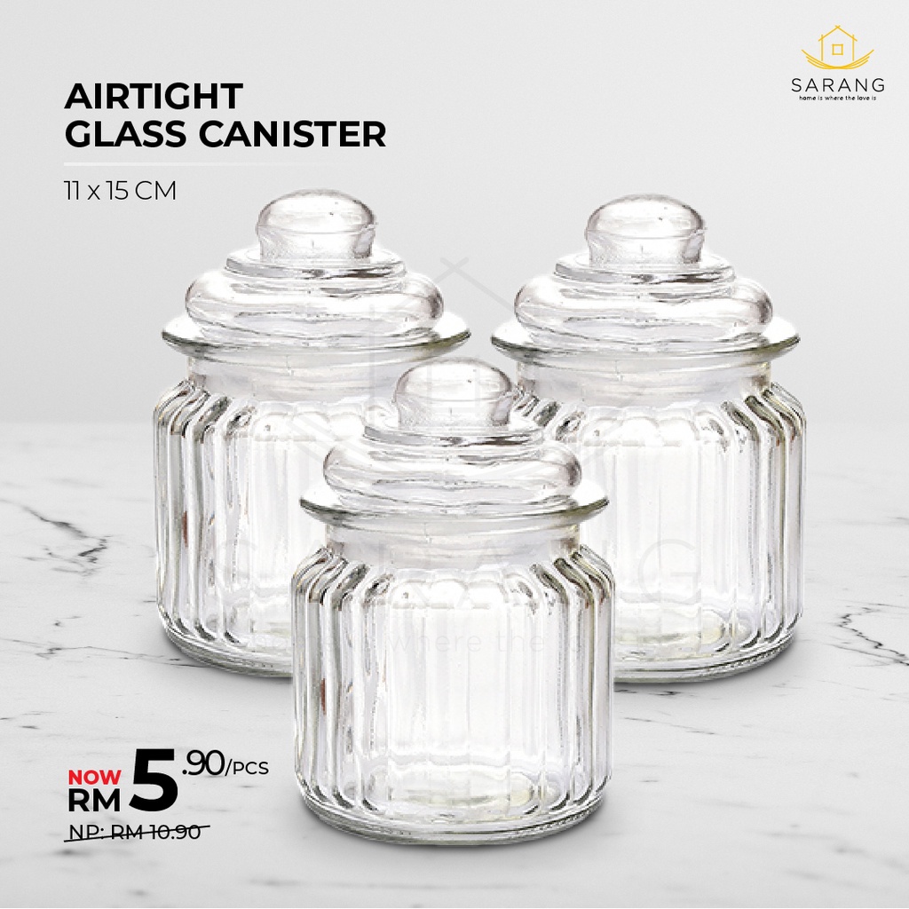 Glass Kitchen Canisters Airtight Glass Canister Glass Storage Jars