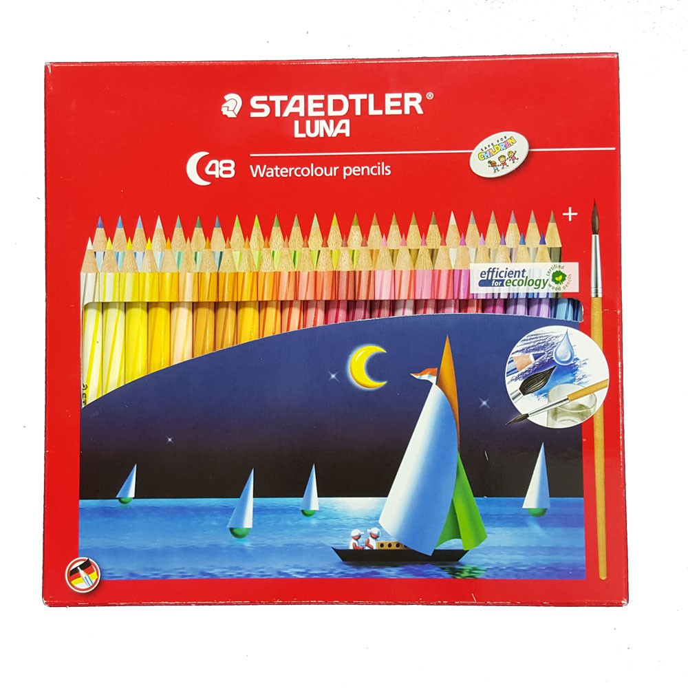 Staedtler Luna Water Colour Pencils 48 Shopee Malaysia