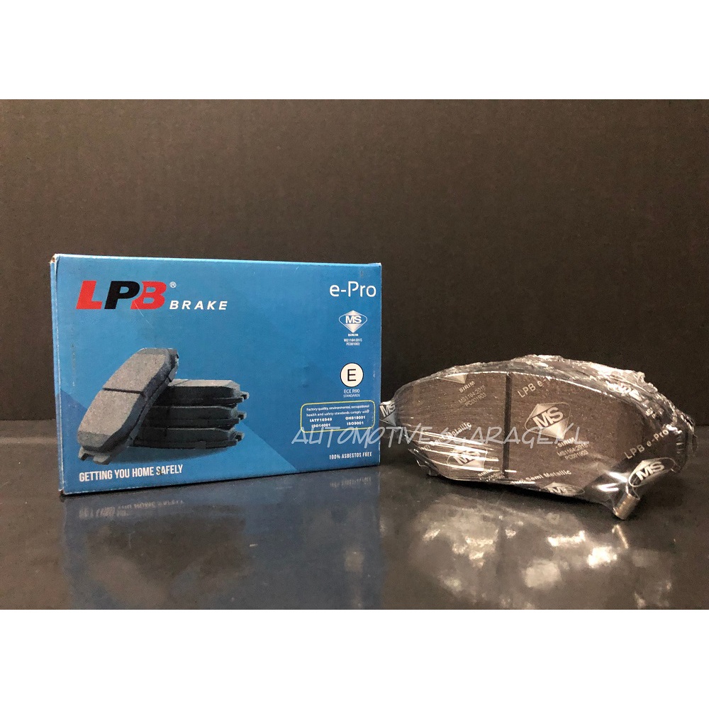LPB EPRO BRAKE PADS FRONT A09400 HONDA CITY GM6 T9A / JAZZ T5A