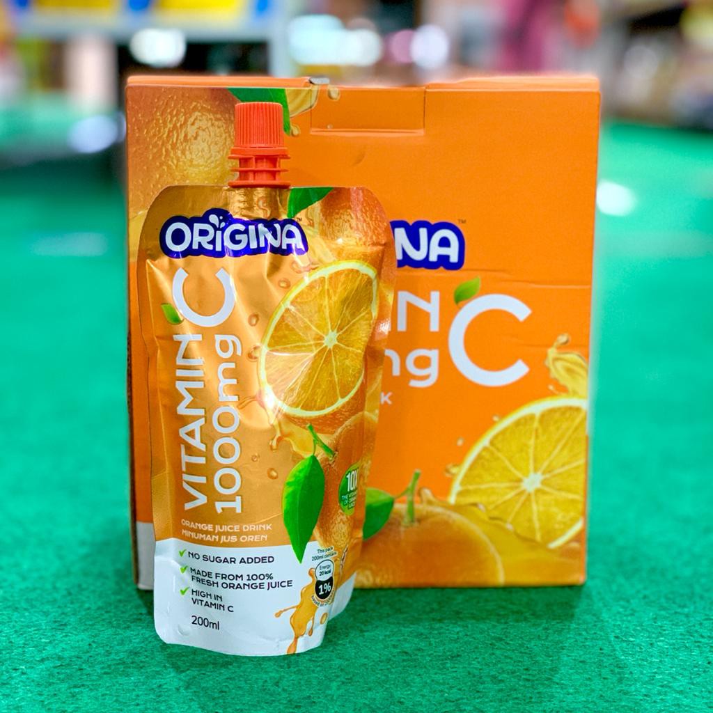 Origina Orange Juice Drink Vitamin C 1000MG 6POUCHES Shopee Malaysia
