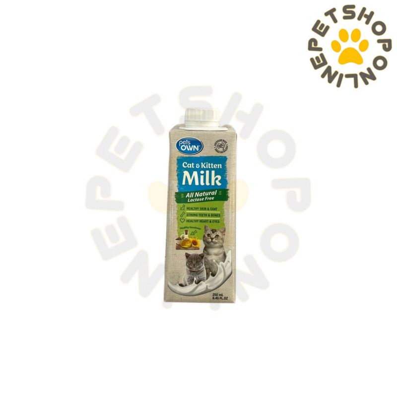 Pets Own Milk 250ml (02/23) Lactose Free Pet Milk for Cat & Kitten