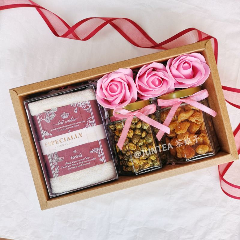 Flower Tea Gift Box/Birthday Gift/Surprise Gift Box/Hari Jadi/Gift Set 花茶礼盒 送礼花茶 生日礼物 结婚伴手礼盒