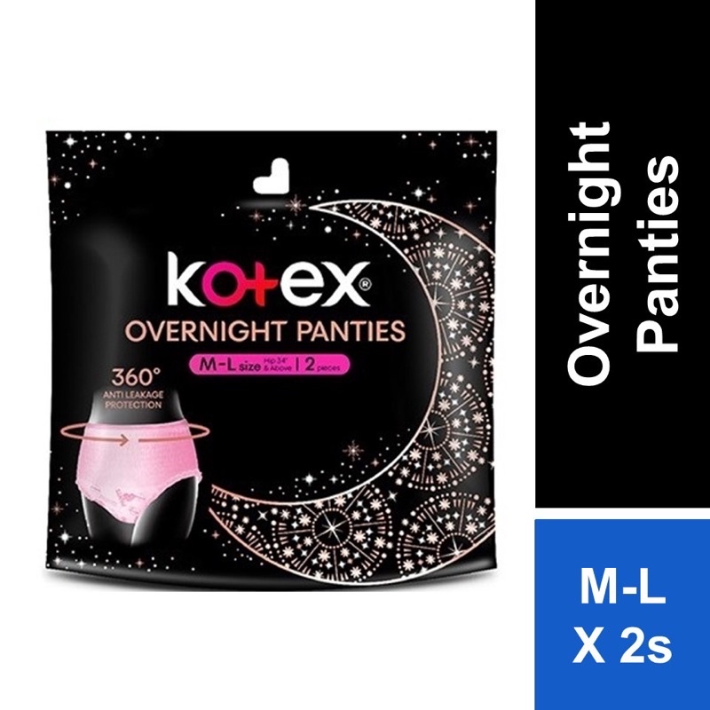 Kotex Overnight Panties (2pieces/pack) Shopee Malaysia