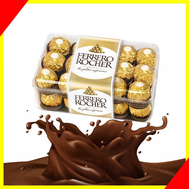 Chocolate FERERO ROCHER Box T30 375g Coklat (Exp Oct 2021) Shopee