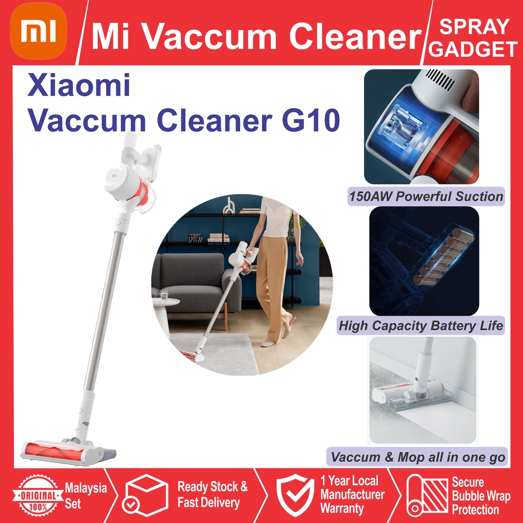 Xiaomi Mi Cordless Handheld Vacuum Cleaner G10 l 1 Year Xiaomi Malaysia