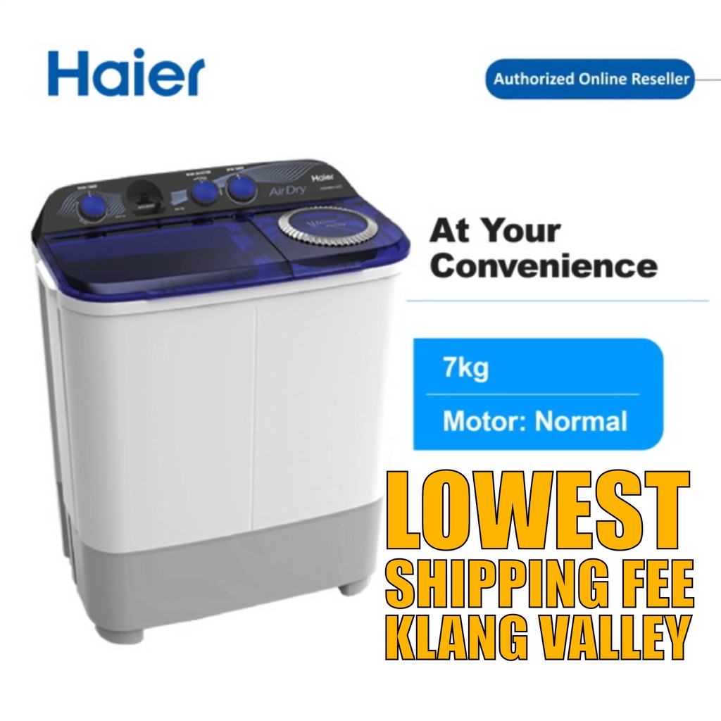 HAIER (7kg) Semi Auto Series Washing Machine HWM70SX3 [WARRANTY 2/5