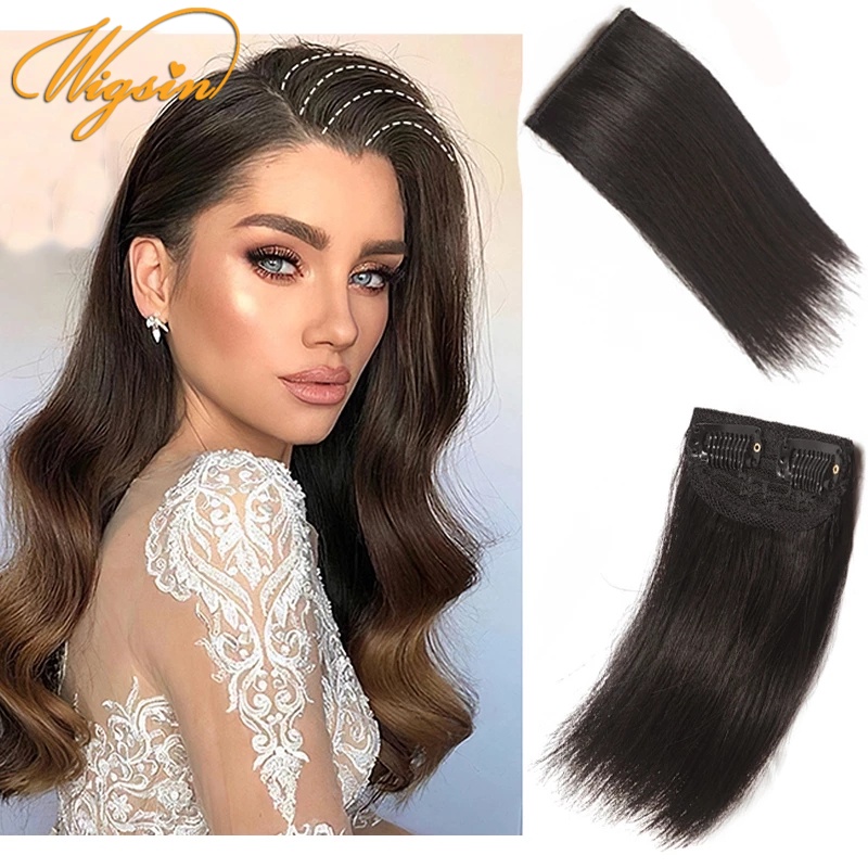 Hair Root Pads Invisible Pad High Straight Hair Clipin Hair Extension Fluffy Synthetic Fake