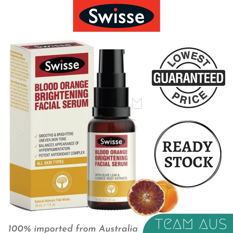 Swisse Blood Orange Brightening Facial Serum (30ml) Shopee Malaysia