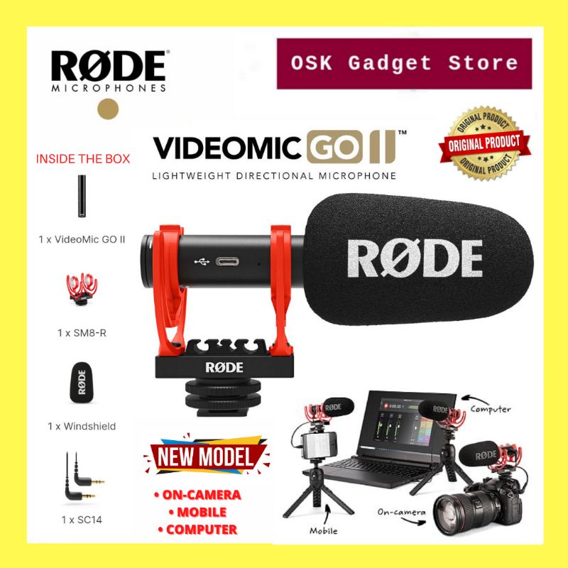 Rode Videomic Go II / Videomic Go 2 Ultra Compact Lightweight