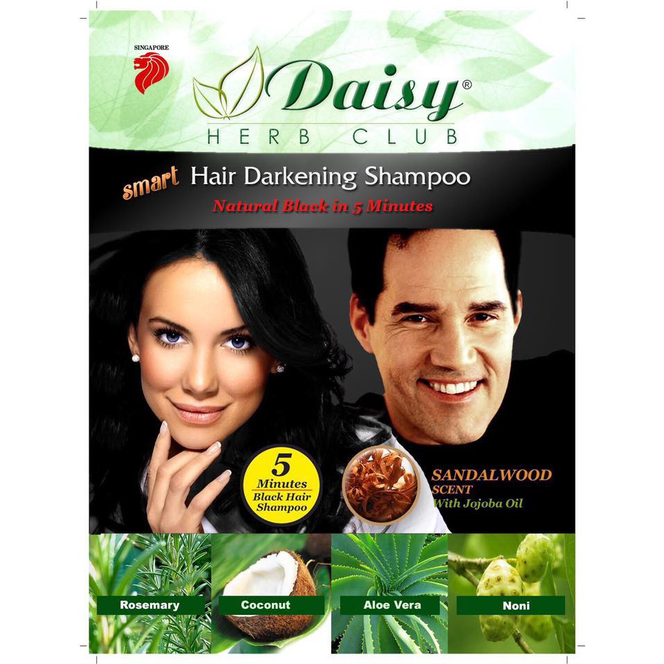 Daisy Hair Darkening Shampoo Natural Black 25ml / Natural Dark Brown