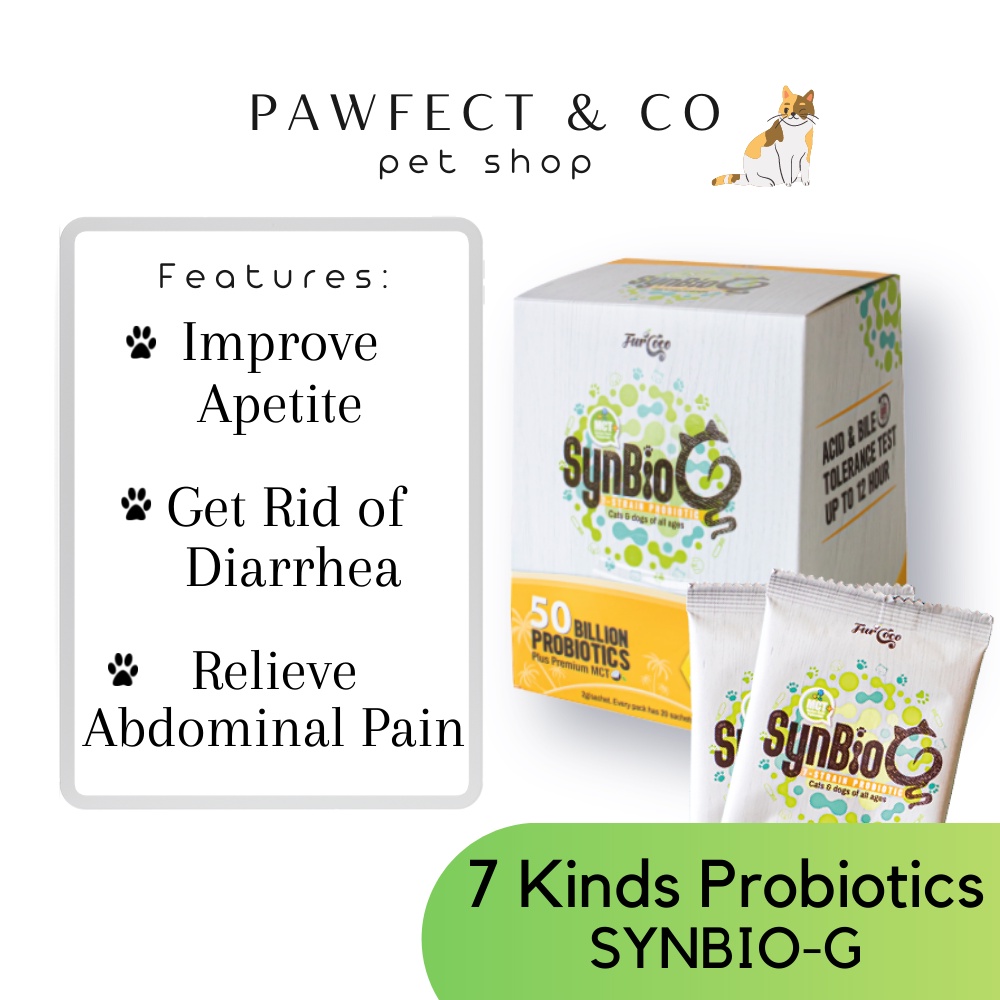 Furcoco SynbioG Probiotic Pet Vitamin 7 Kinds Probiotics Improve