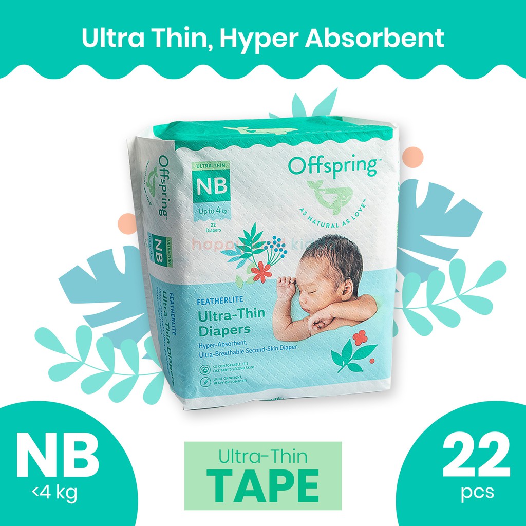 Offspring ULTRA THIN Diaper (NEWBORN) Shopee Malaysia
