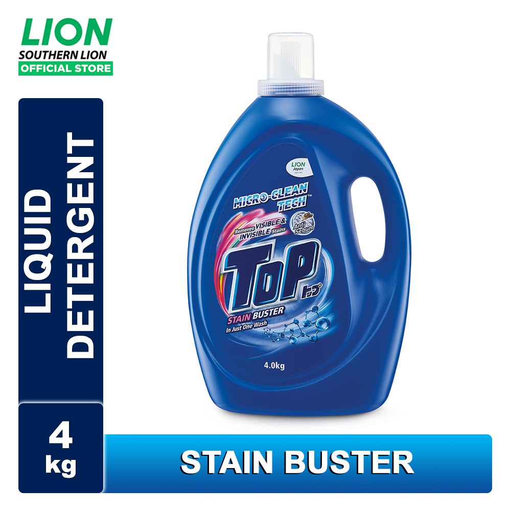 TOP Liquid Laundry Detergent Stain Buster (4kg) Shopee Malaysia