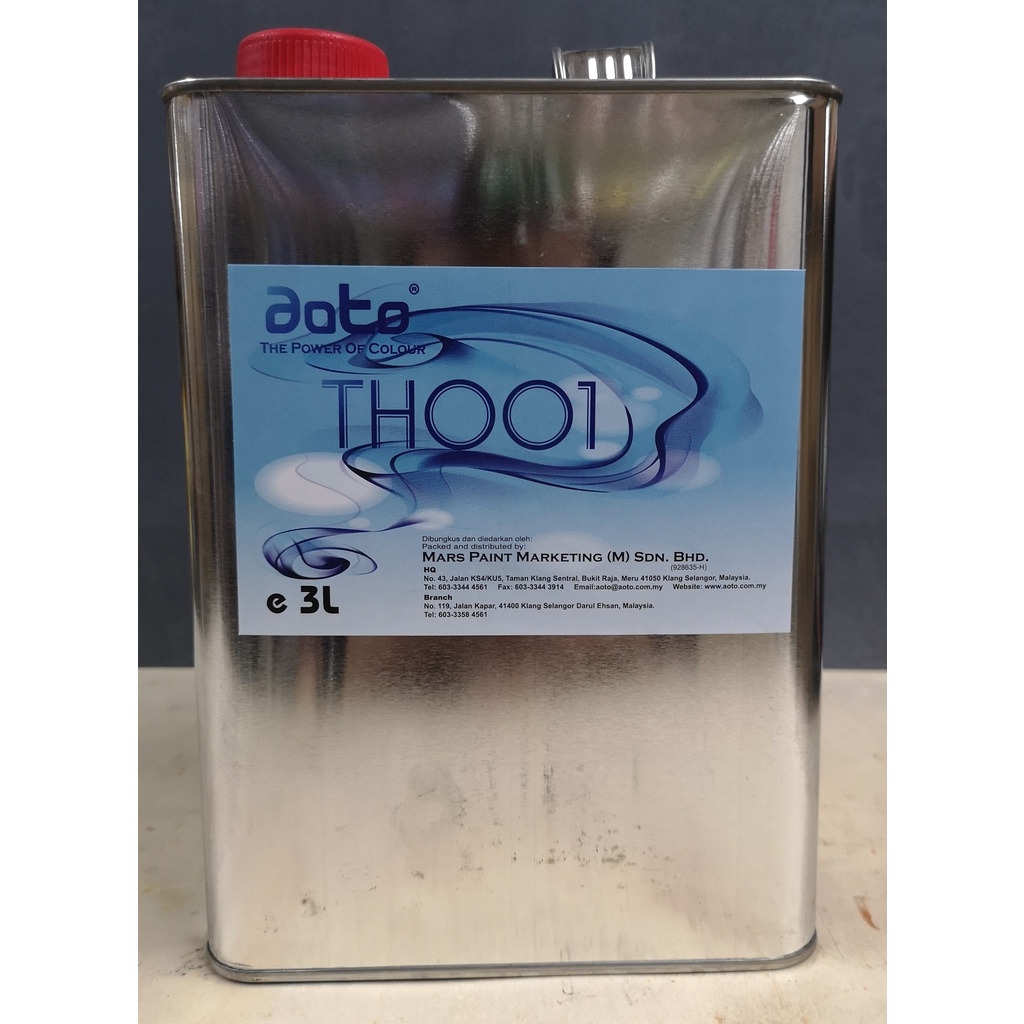 Normal Thinner (For Car Paint) ( 3L ) Shopee Malaysia