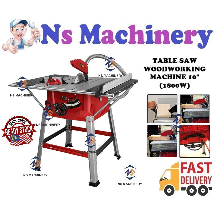 Professional Table Saw Woodworking Machine 10"(1800w)Table Saw Machine