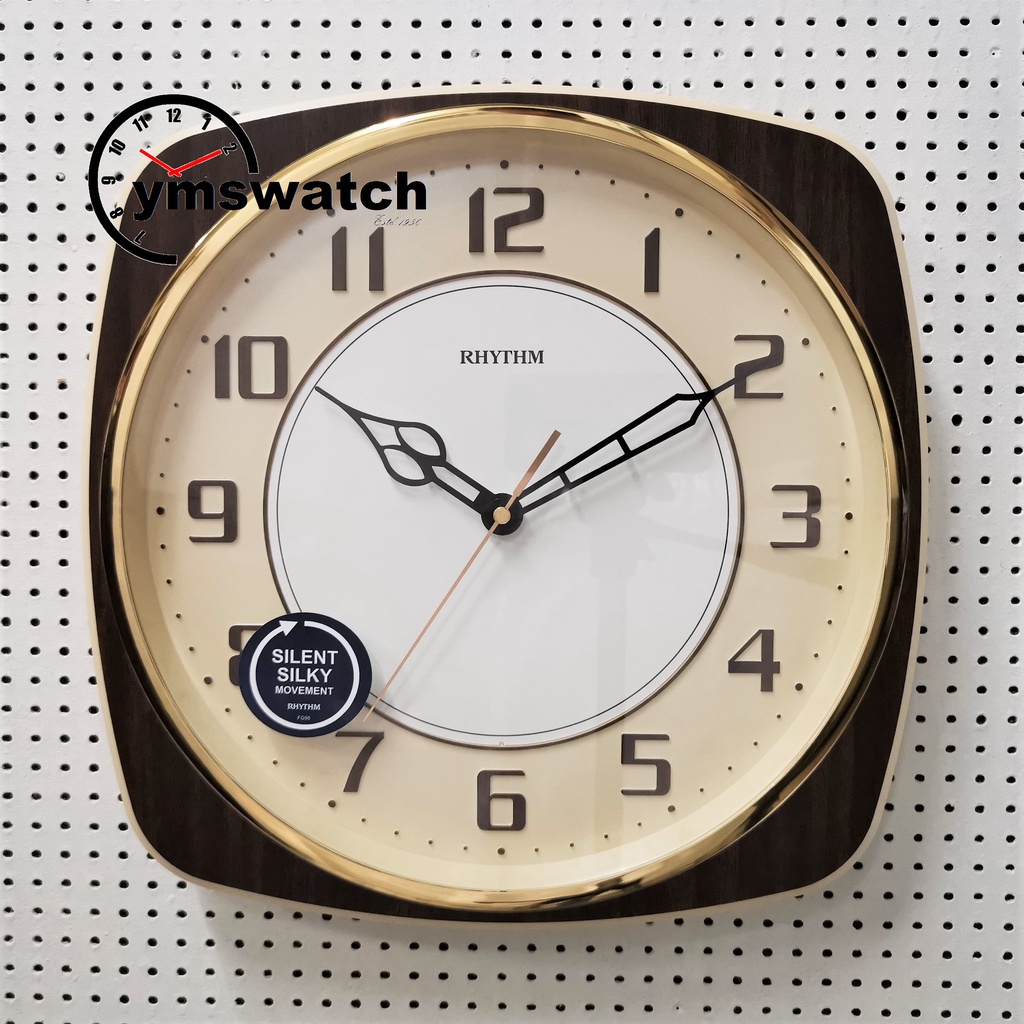 Rhythm Sweep Second Wall Clock CMG509 Jam Dinding Senyap Silent Silky
