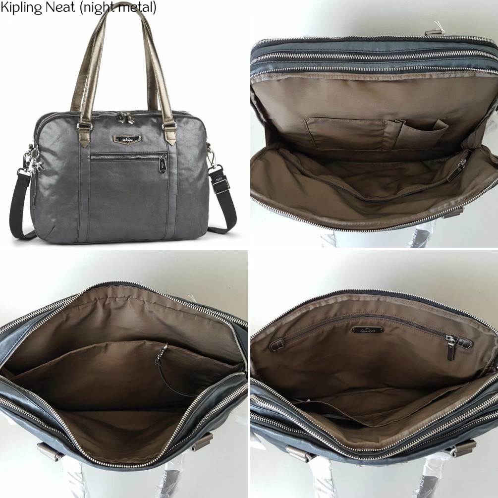 NWT Authentic Kipling Neat Working Laptop Business Work Bag Crossbody