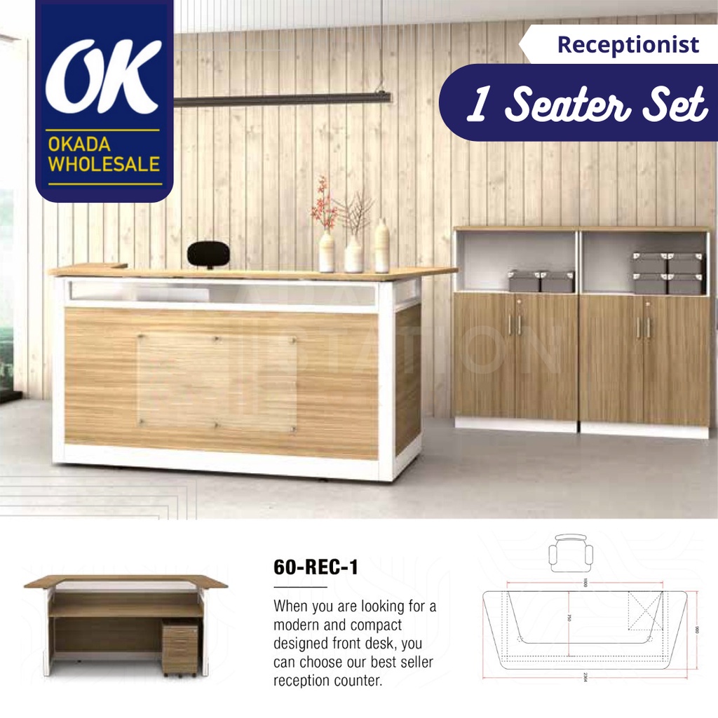 OKADA 60REC1 Reception Counter Table/ Cashier Counter / Counter Table