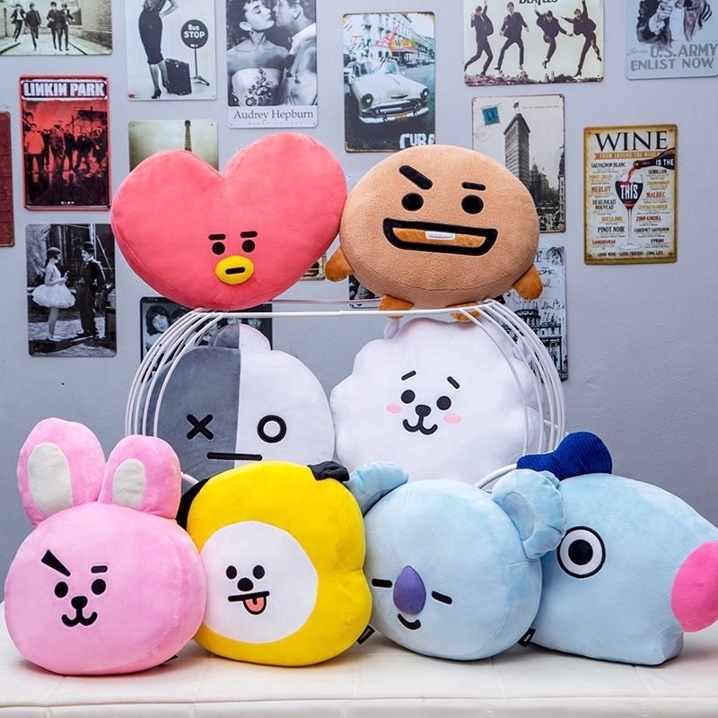 BT21 plush toy bt21 stuffed toy bt21 bear kpop stuff BTS cushion army
