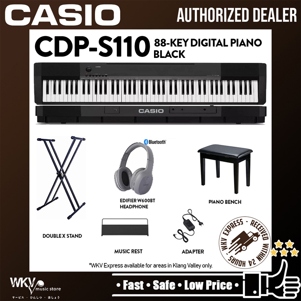 Casio CDPS110 Digital Piano Musician Package White (CDPS110 / CDP