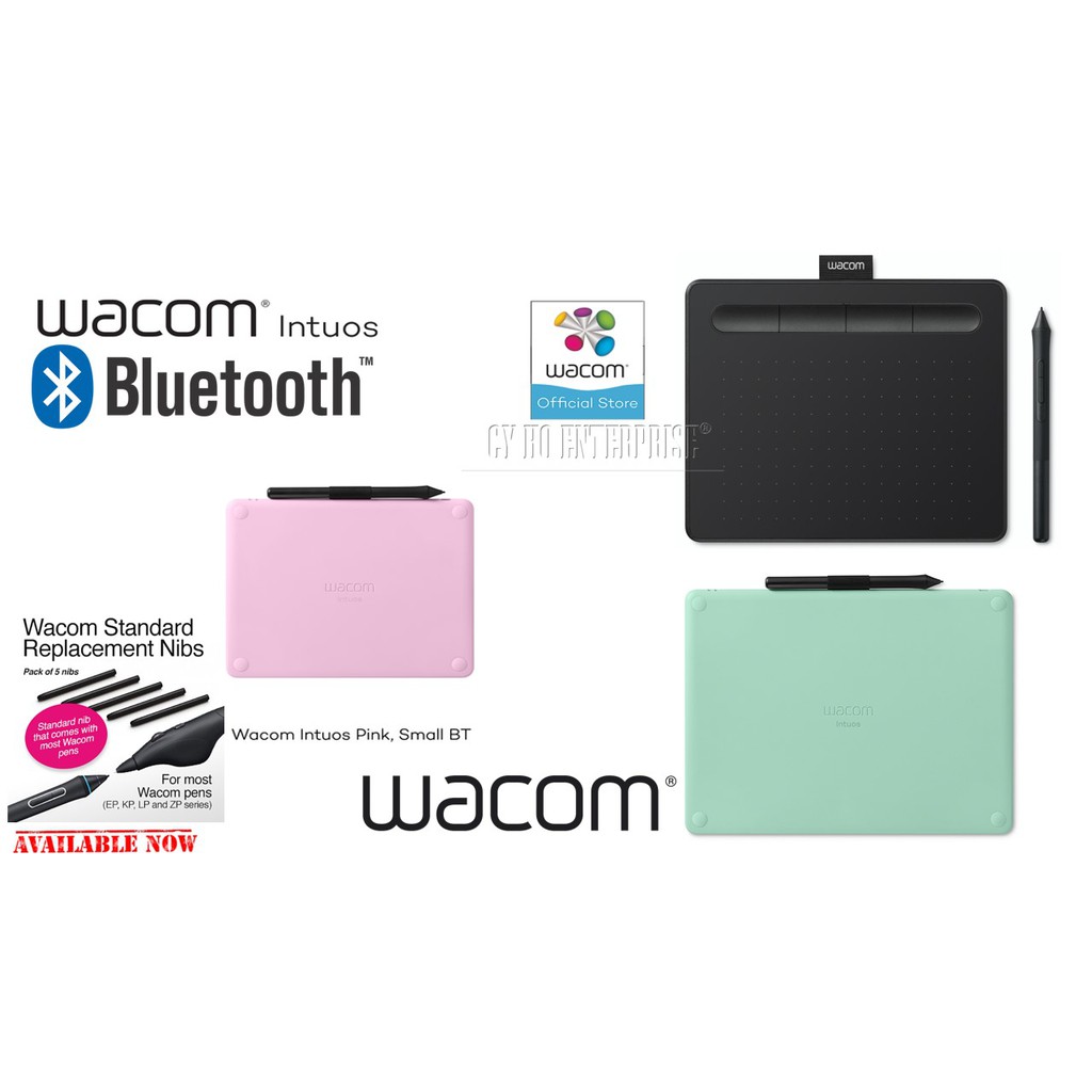 Intuos creative pen tablet small(w/o BT),small(with BT),medium