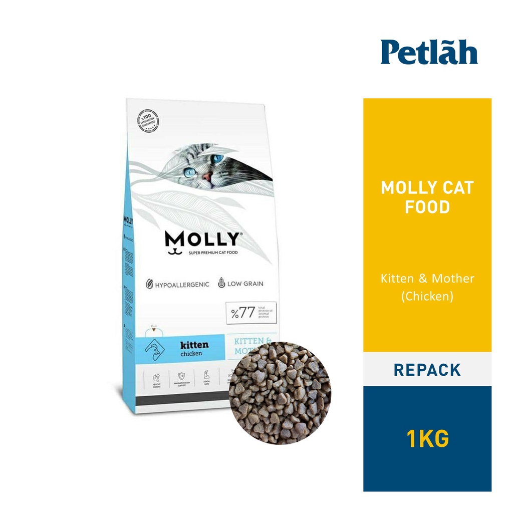 Molly Cat Food Kitten & Mother 1kg (Repack) Shopee Malaysia