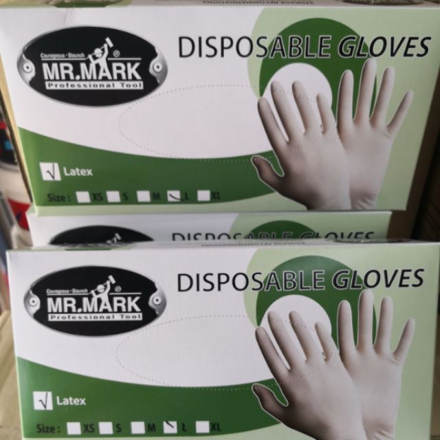 100pcs Hand Gloves / Medical Hand Glove / Latex Disposable Hand Gloves / Glove / Sarung Tangan