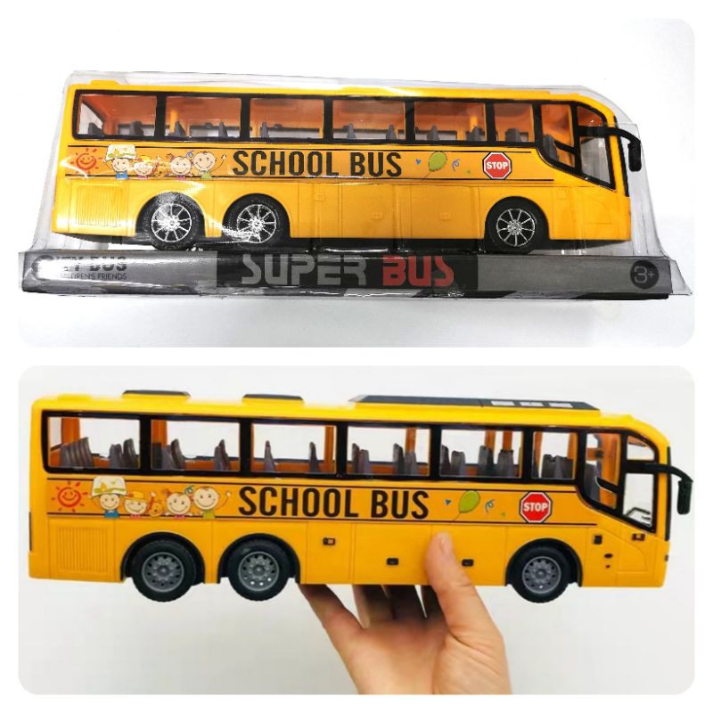 Ready Stock!!! School Bus kids toy , pull back toys mainan bas sekolah