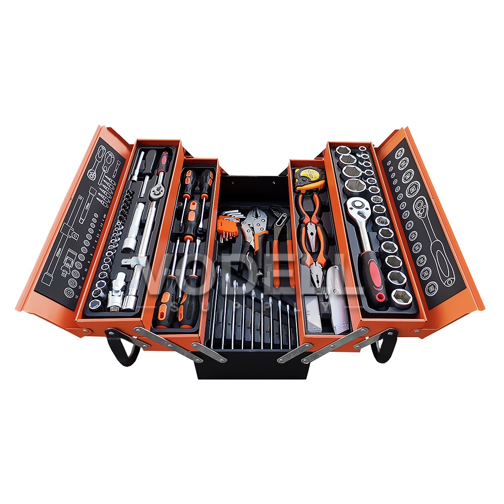 VODELL 85pcs Cantilever Metal Tool Box Set Combination Socket Wrench