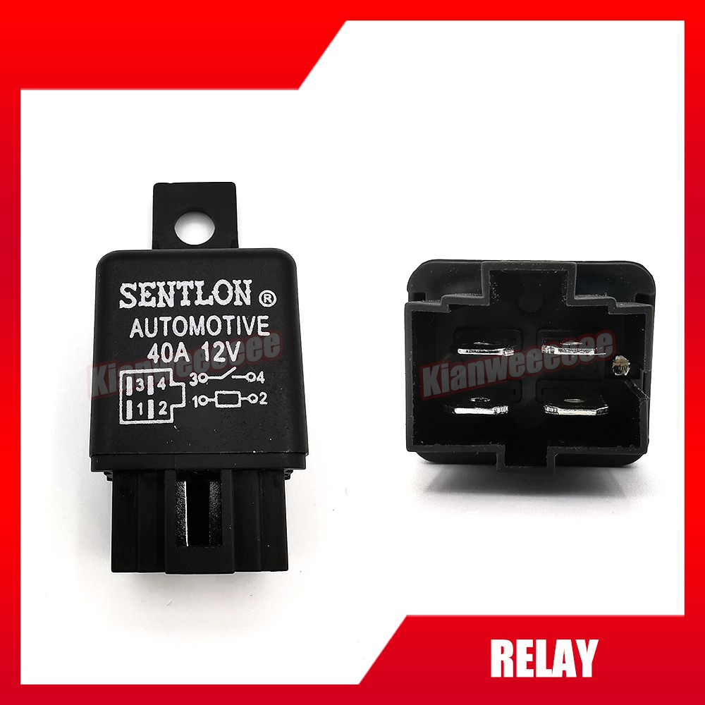 388 Proton Saga Power Relay 12V 40A 4 Pin Wira Kancil Aircond Headlamp