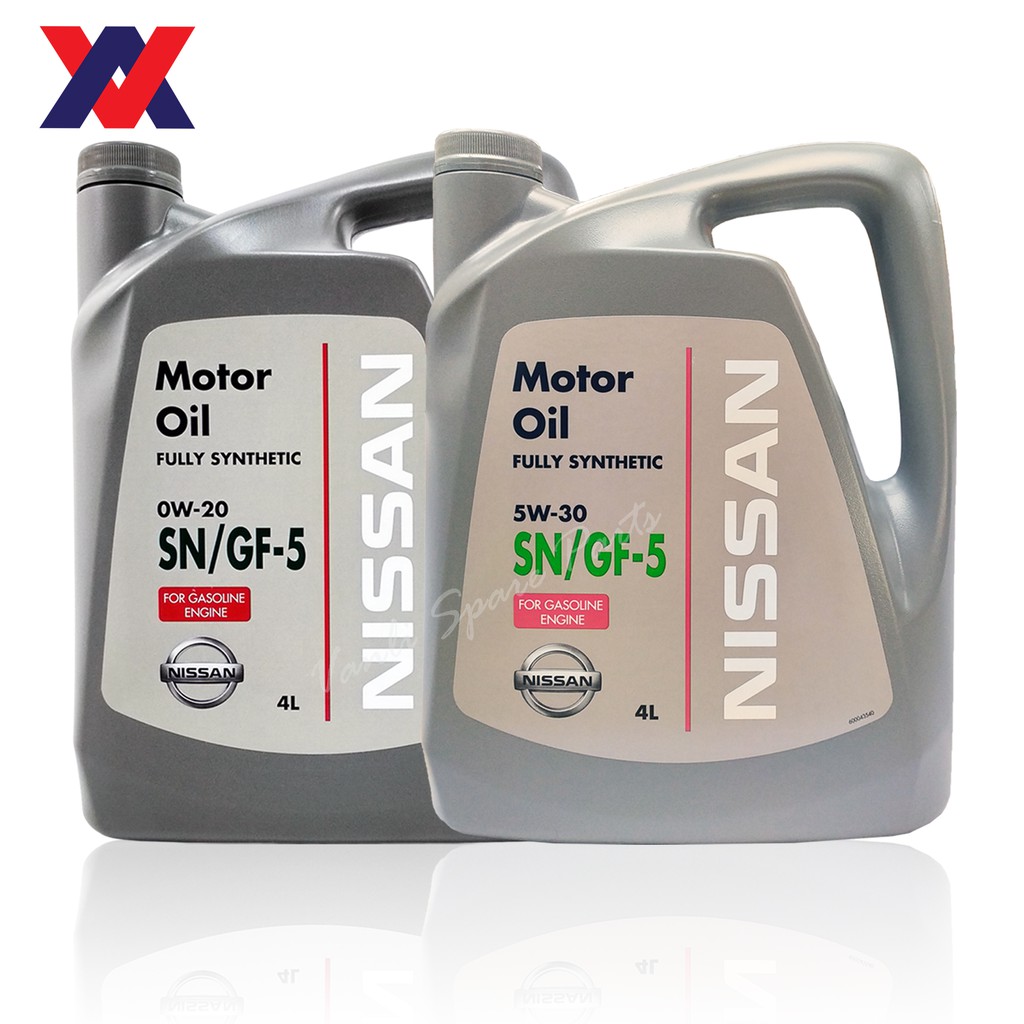 Nissan Fully Synthetic 5W30 / 0W20 Engine Oil 4L SN/GF-5 | Shopee Malaysia