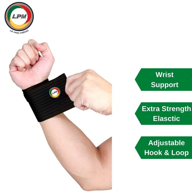 LPM Wrist Support 633 Adjustable Wrist Strap Breathable Durable Elastic