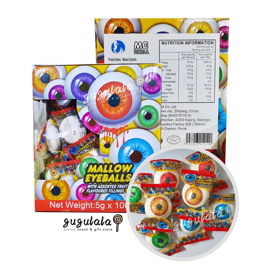 Eyeballs Marshmallow with Fillings 100pcs x 4g Shopee Malaysia