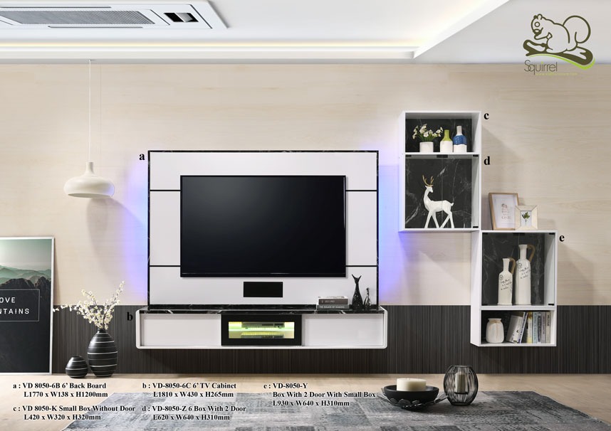 CDM HOME Wall Hang TV VD 80502 Set Length 3130mm ( Free