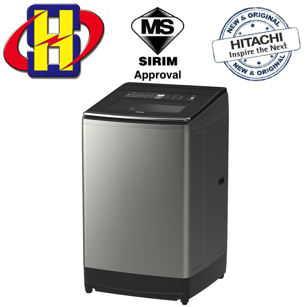 HITACHI WASHING MACHINE 16KG TOP LOADING DUAL JET INVERTER SF160TCV
