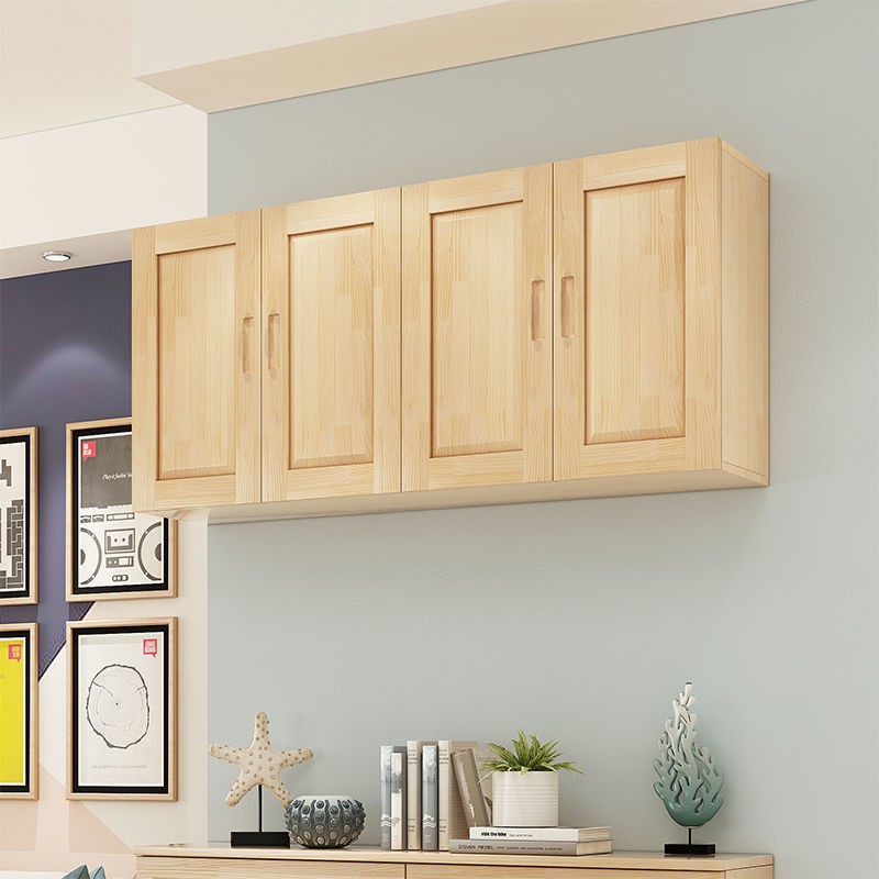 Solid Wood Kitchen Wall Cupboard Wardrobe Top Pine Wall