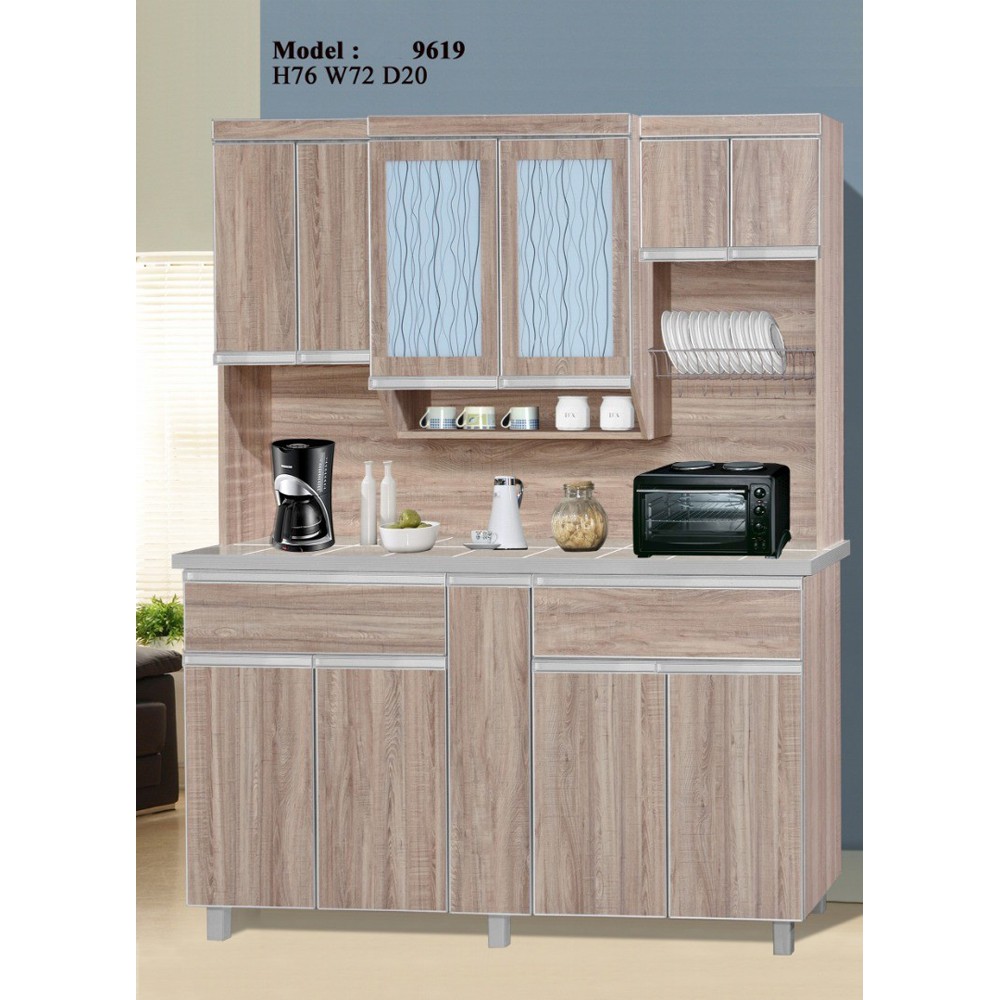 6 Feet Kitchen 9619 Maple Color Shopee Malaysia
