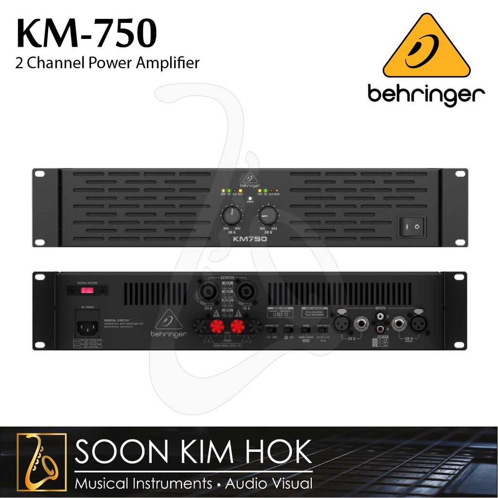 BEHRINGER KM750 750W 2Channel Power Amplifier (KM750) Shopee Malaysia