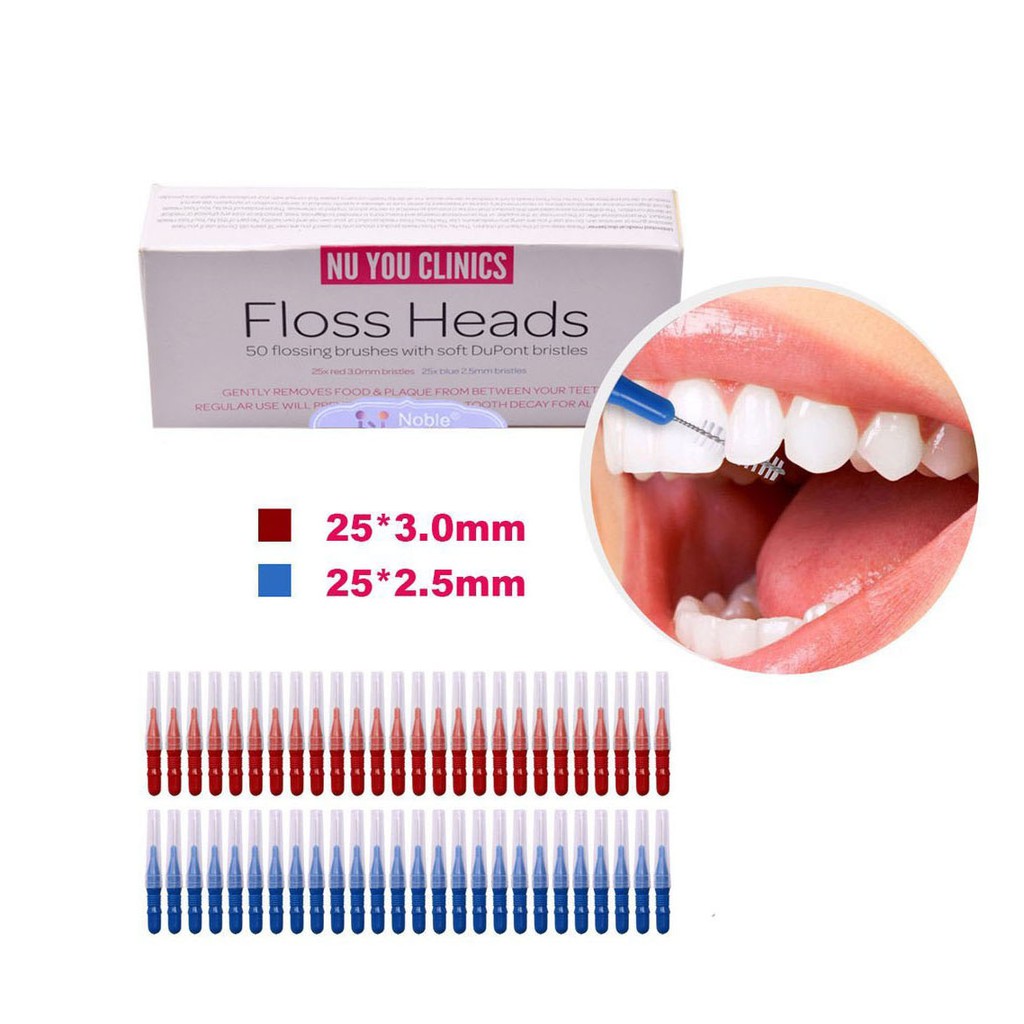 50 /30 Pcs Orthodontic Care Interdental BrushToothpick Tooth Flossing
